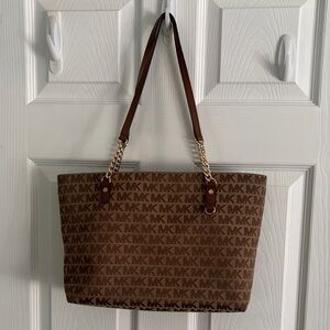 Michael Kors Brown Logo Tote